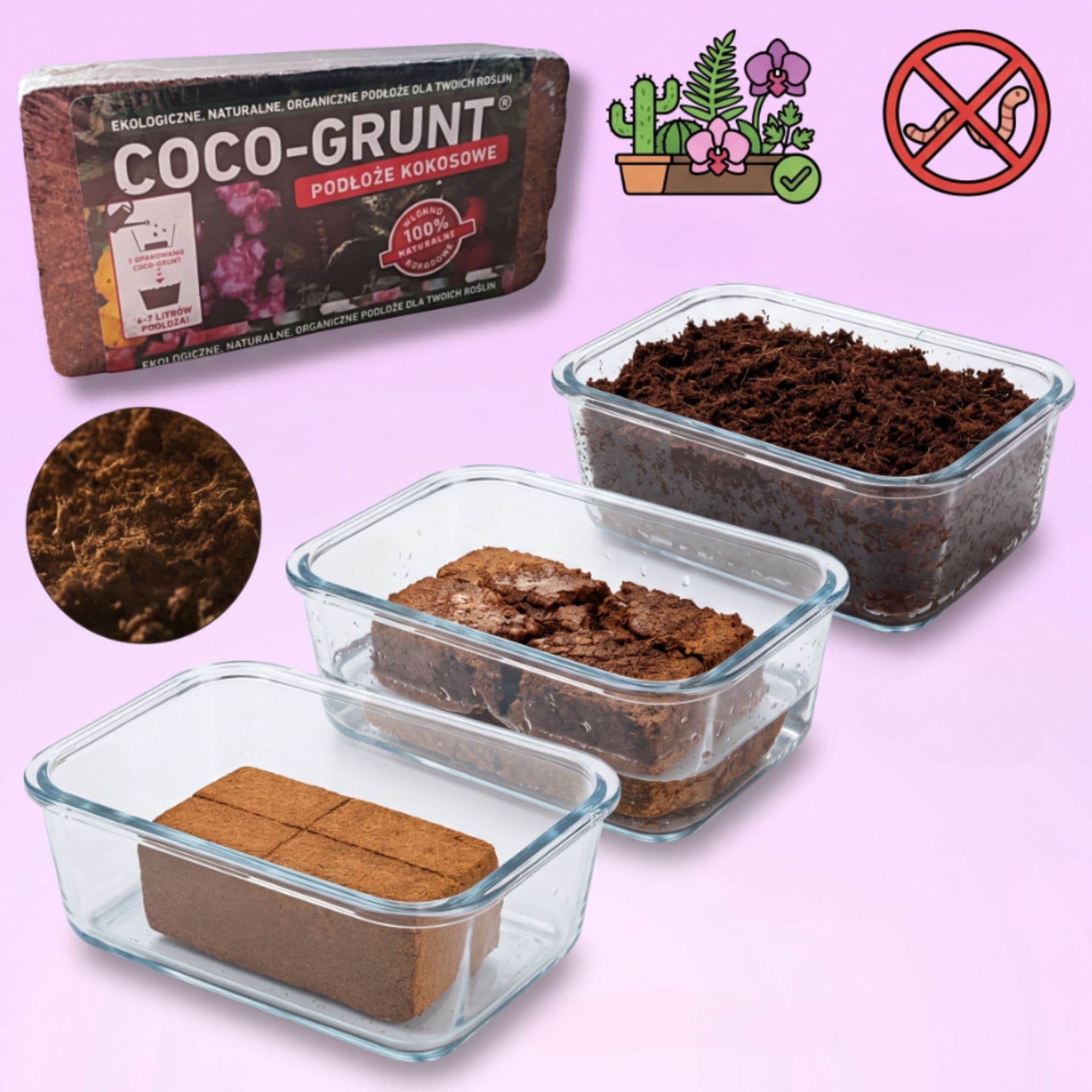 GRUNTIVO COCO - Ziemia kokosowa dla lepszego wzrostu roślin